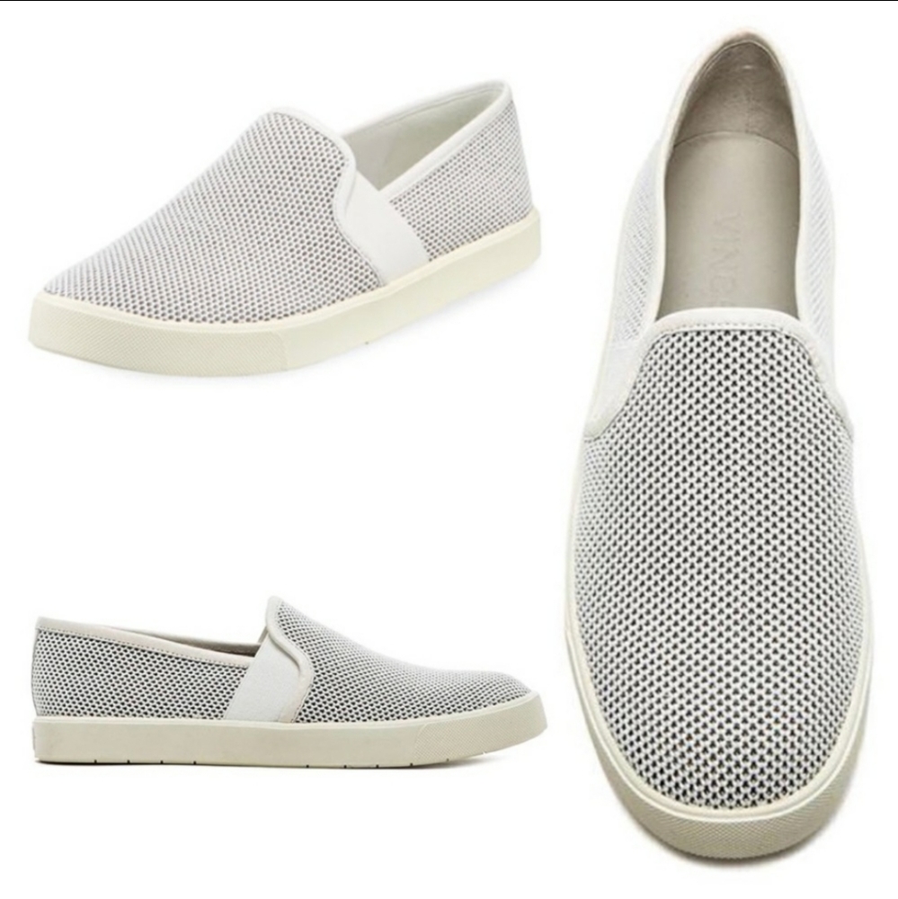 Vince 'Preston' White Slip-On Sneakers Size 8.5